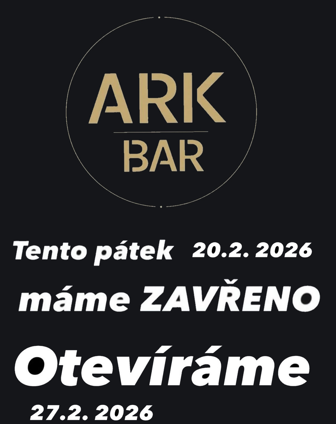 Tento pátek zavřeno