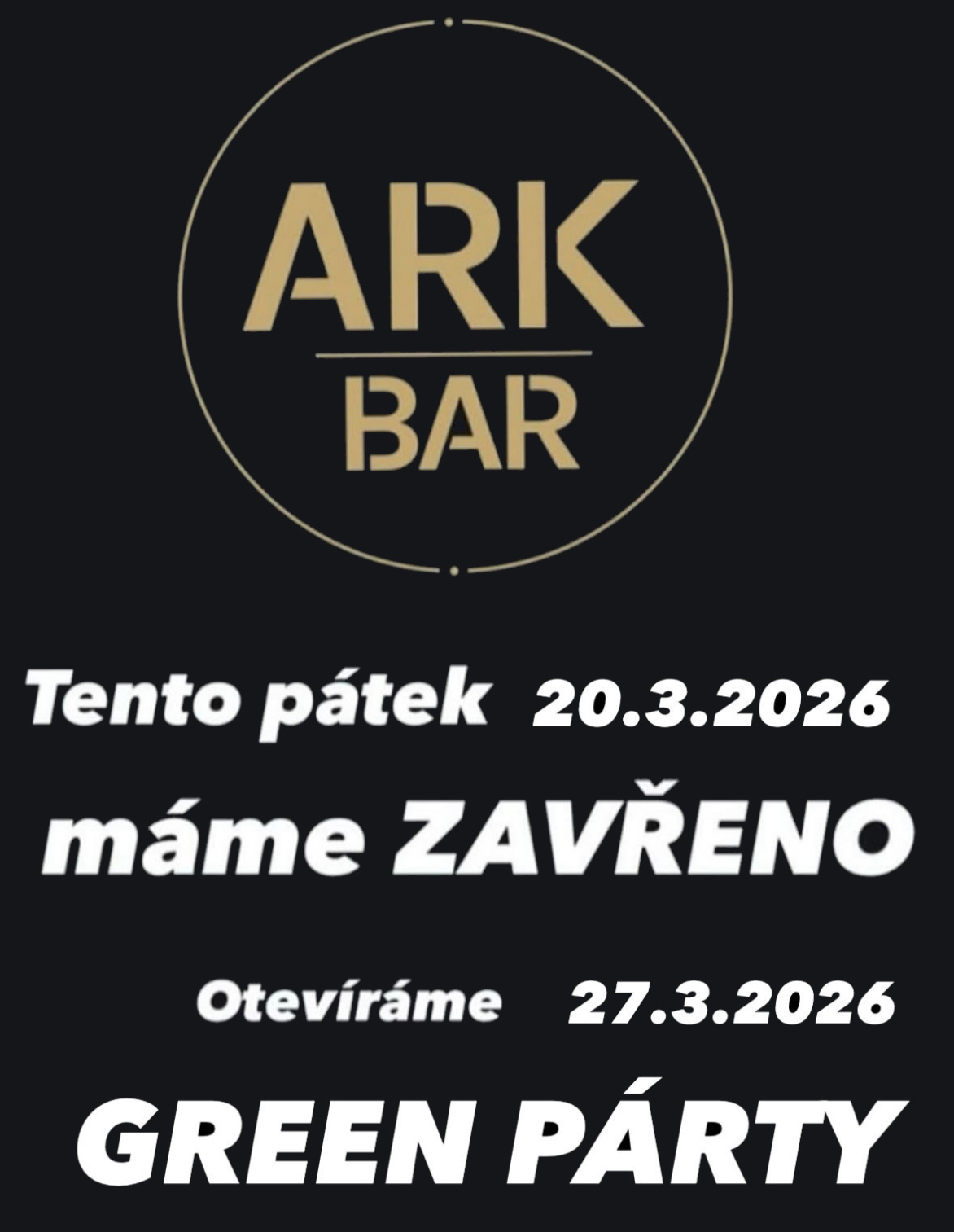 Tento pátek zavřeno