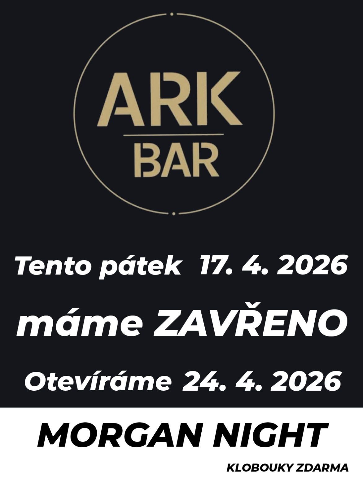 Tento pátek zavřeno