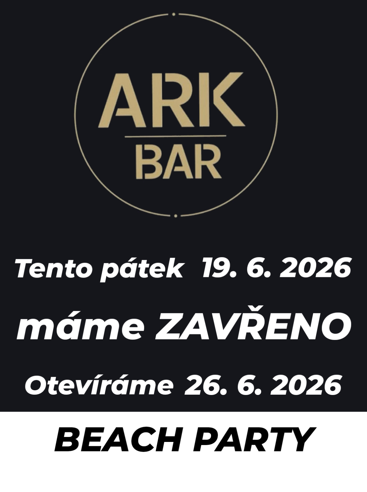 Tento pátek zavřeno